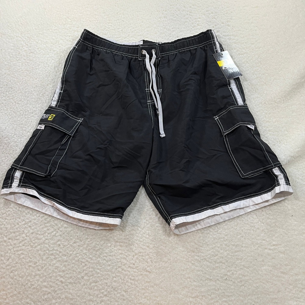 Banana Split B.Split Swim Shorts Mens 3XL Black ME12 Cargo Boardshorts NWT